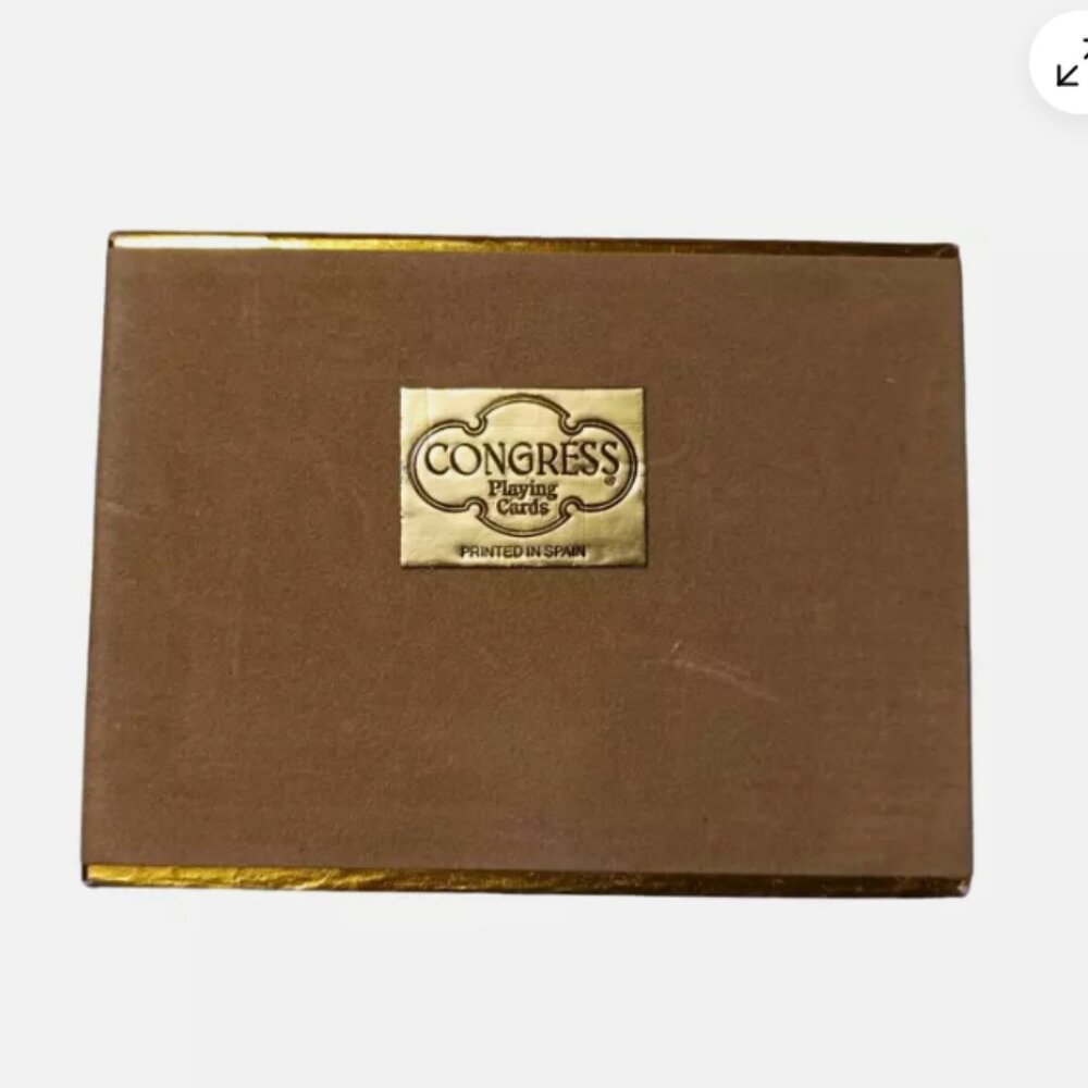 Vintage Congress Playing Cards: Articles & Law Playing at Golf 1744 Two Deck Box
